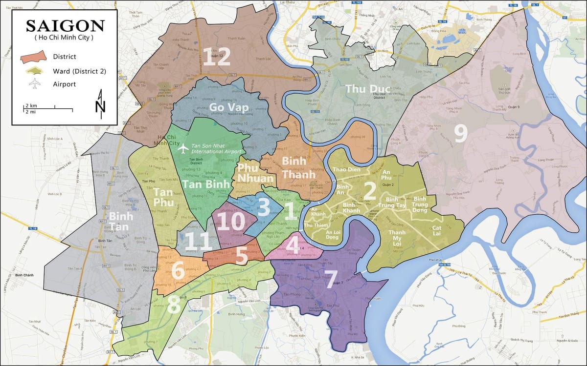 bản đồ sài gòn