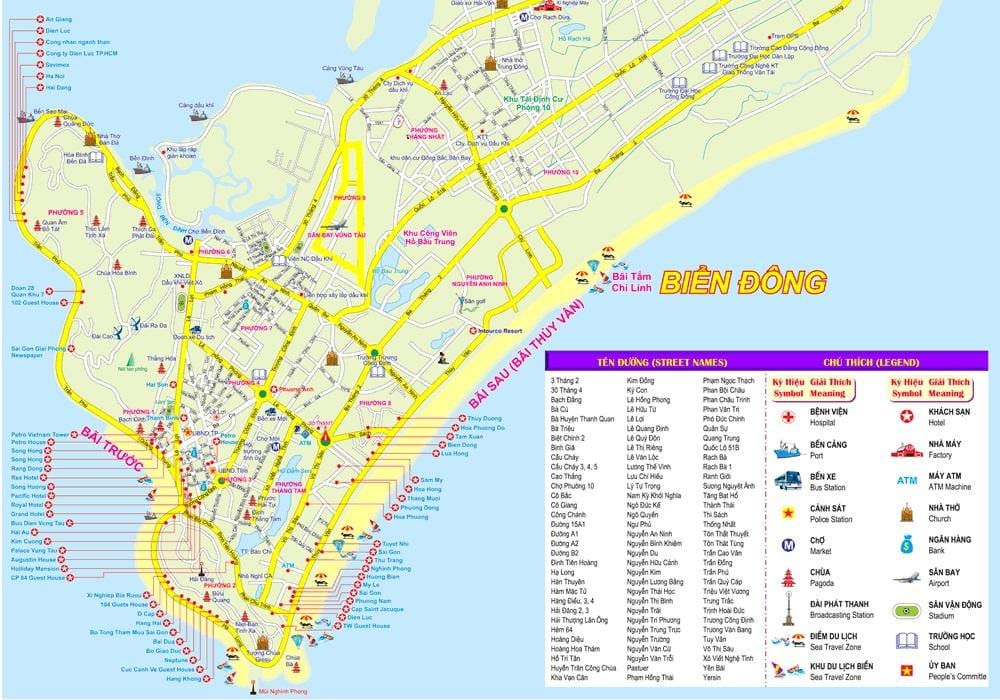 Bản đồ của hồ chí minh, thành phố cảng