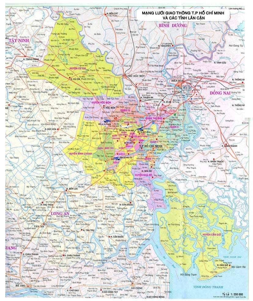 Bản đồ của hồ chí minh