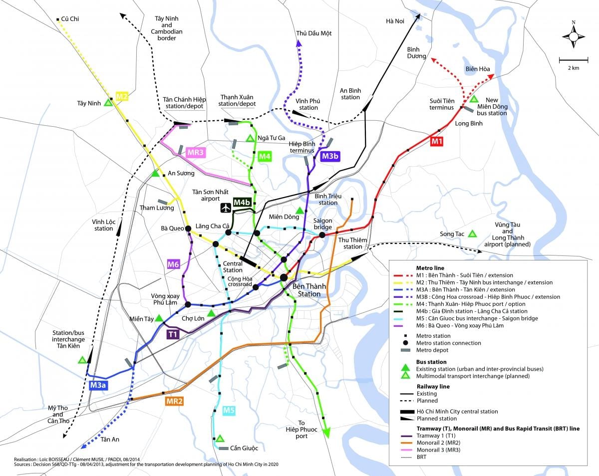 hồ chí minh, thành phố metro bản đồ