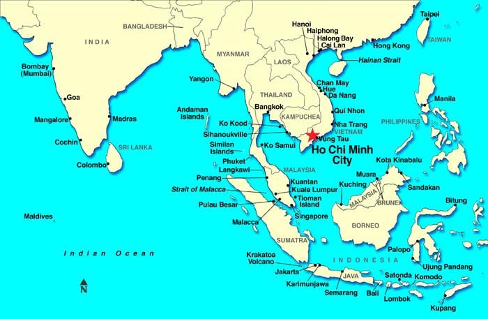 saigon bản đồ thế giới