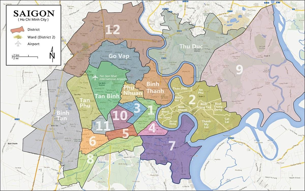 Bản đồ của quận 9 hồ chí minh 