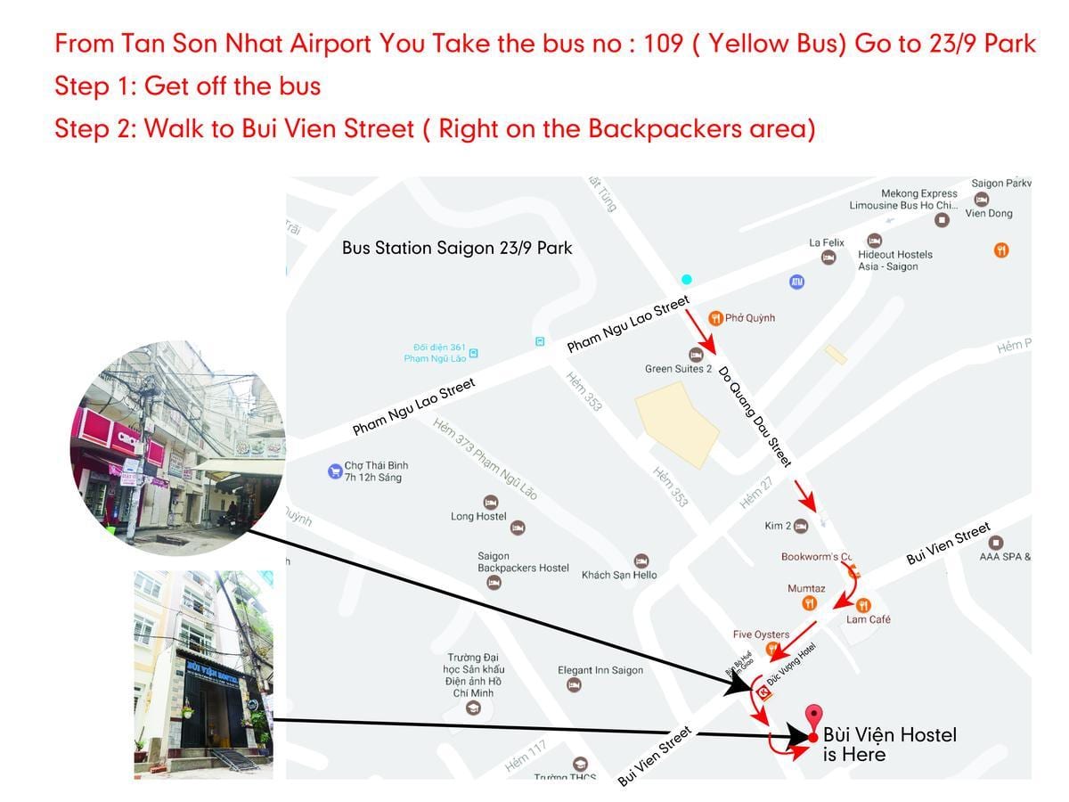 hồ chí minh xe bus, 109 bản đồ đường
