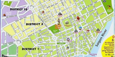 Bản đồ của hồ chí minh, trung tâm thành phố