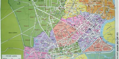 Bản đồ của hồ chí minh đường phố