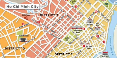 Bản đồ của quận 1 sài gòn