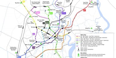 Hồ chí minh, thành phố metro bản đồ