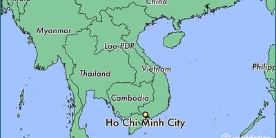 Bản đồ của hồ chí minh, thành phố trên thế giới