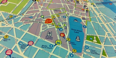 Hồ chí minh đi bộ bản đồ du lịch