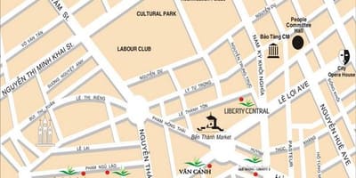 Saigon hấp dẫn, bản đồ