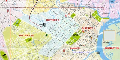 Bản đồ du lịch hồ chí minh quận 1