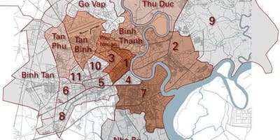 Quận bản đồ sài gòn